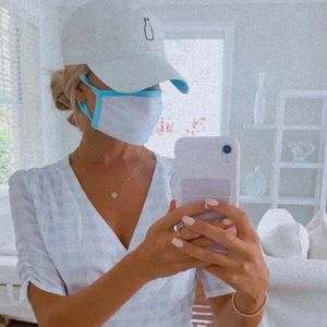 Light tie dye face mask
